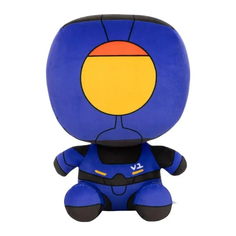 V2 plush antagonist machine with red armor plating