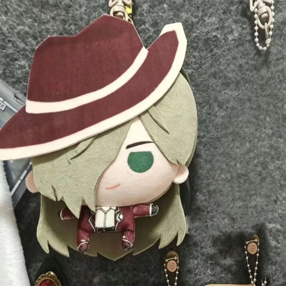 Valencina fan plush close-up face detail, big head chibi design
