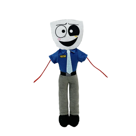 Valencina plush toy, 12cm big head chibi figure front view
