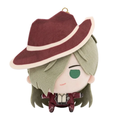 Valencina plush toy front view, 12cm big head chibi stuffed collectible

