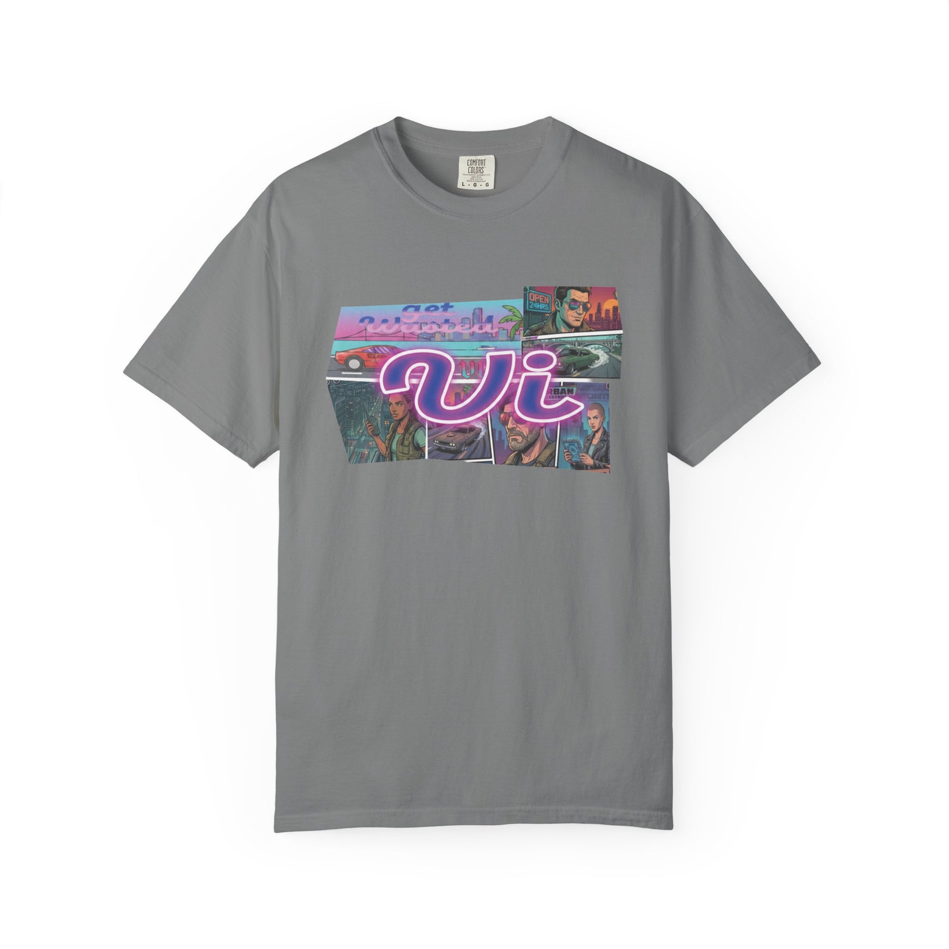 Vaporwave palm tree graphic tee
