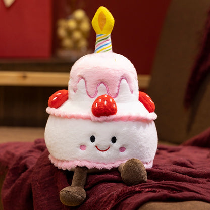 Vibrant Rainbow rainbow cake plush vivid colorway display