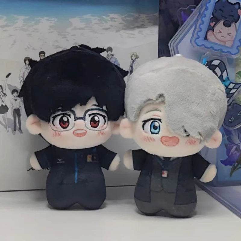 Victor Nikiforov plush toy standing at 10cm, soft cotton handmade anime collectible