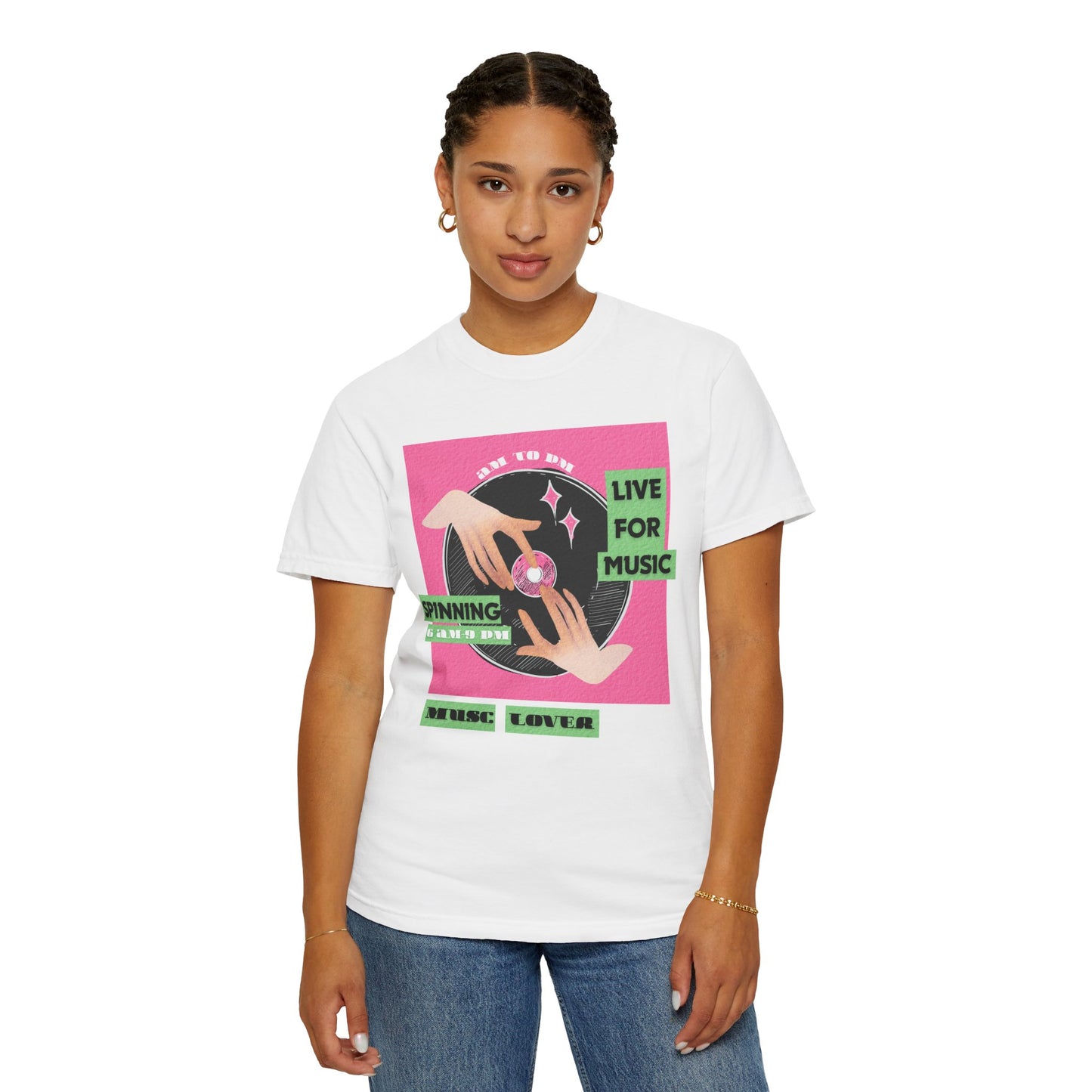 Vinyl record enthusiast T-shirt available in multiple colors