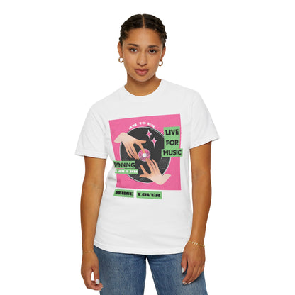 Vinyl record enthusiast T-shirt available in multiple colors