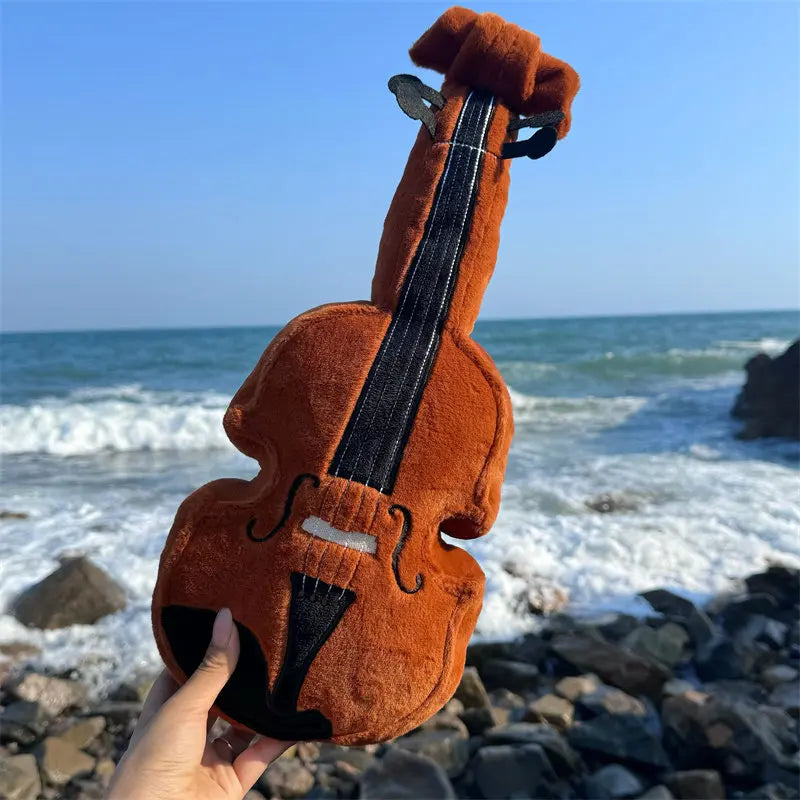 Violin plushie gift box ready, perfect music lover stuffed toy collectible