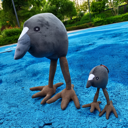 Viral bird meme plushie - Australasian swamphen chick plush toy, 16cm and 40cm sizes