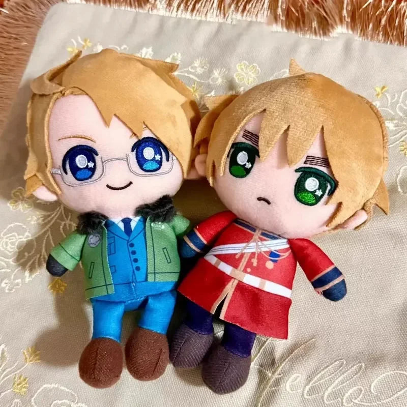 Wang Yao plush China Hetalia anime collectible with green military jacket

