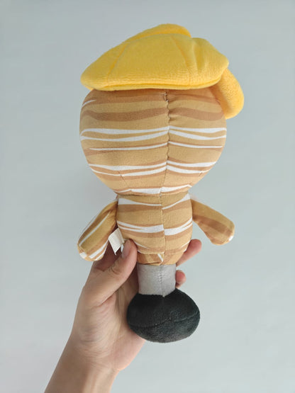 Gray Mannequin Plush Wally Concrete Plush Block Elevator Simulator Game Plushies 22cm