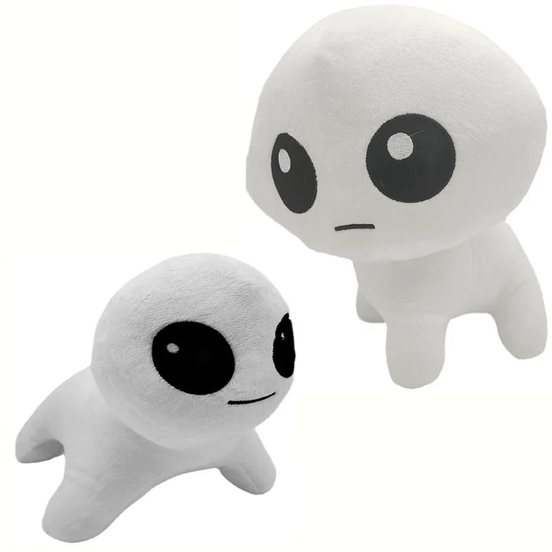 White TBH Creature plush handmade plushie 20cm front view