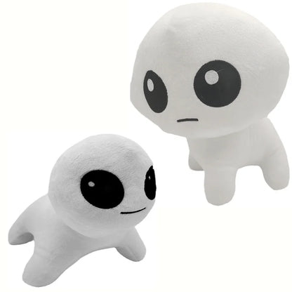 White TBH Creature plush handmade plushie 20cm front view