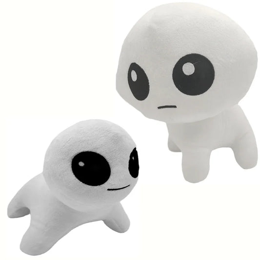 White TBH Creature plush handmade plushie 20cm front view