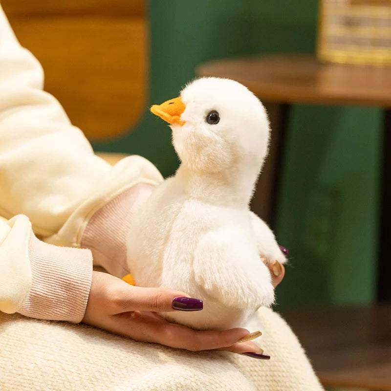 White goose stuffed animal kawaii plush 16cm display