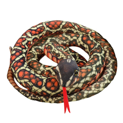 White snake plush python stuffed animal displayed on anime figure shelf