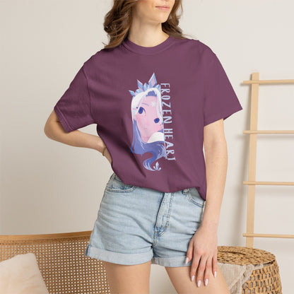 Winter themed anime graphic tee paired with accessories in fan merchandise collection display
