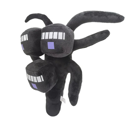 Wither Storm plushie removable head close-up pixel block game collectible
