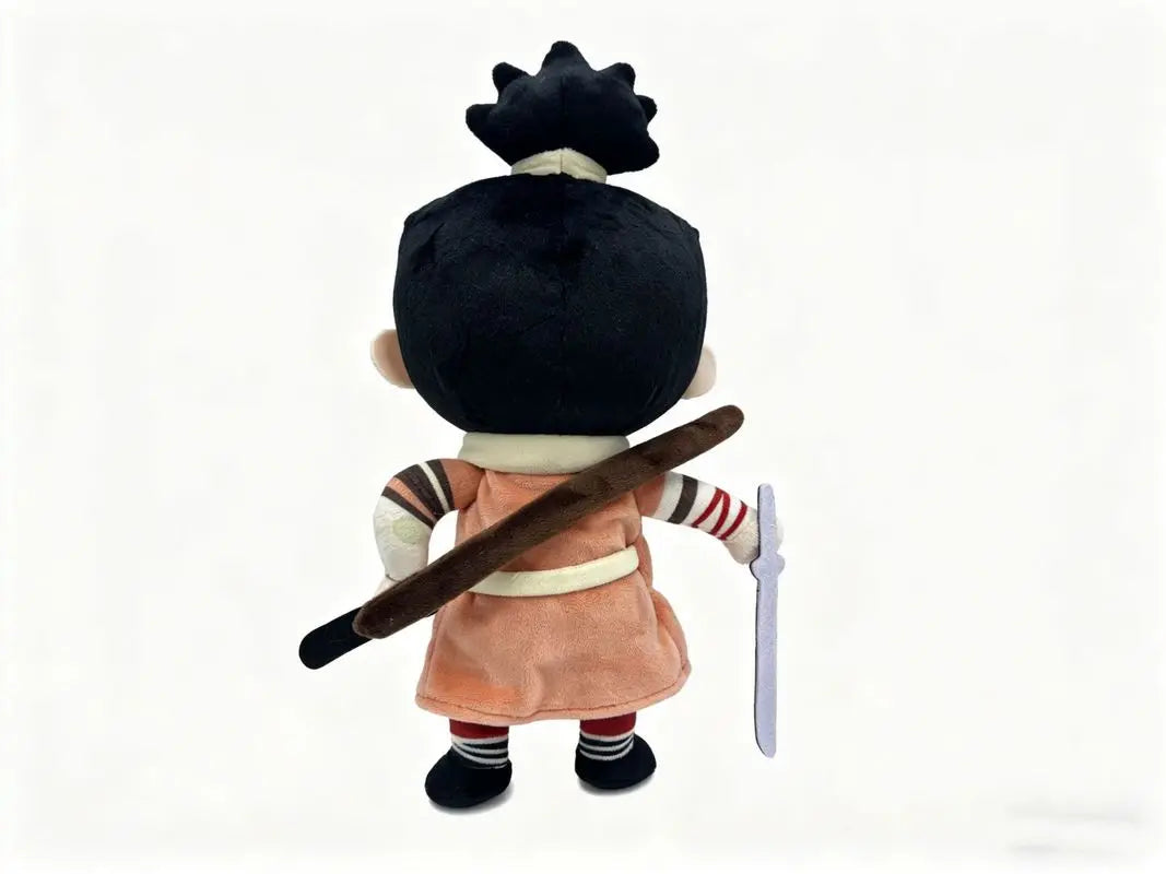 Wolf sekiro plush front view shinobi prosthetic arm design
