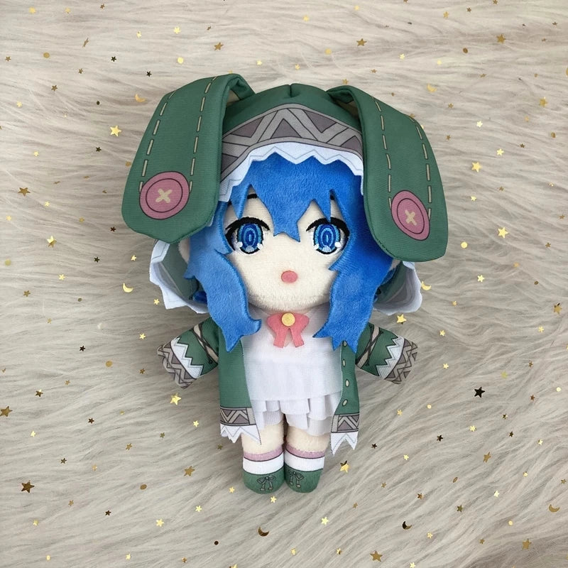 Yoshino plush with Yoshinon puppet accessory detail
