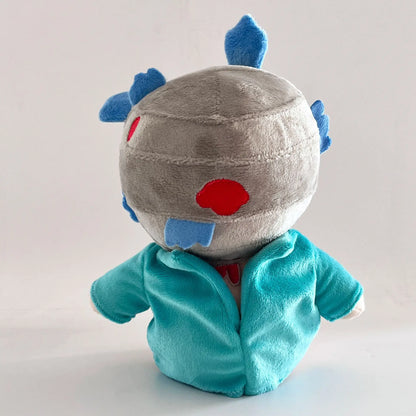 Young Sal plush Sally Face childhood Sal Fisher blue pigtails chibi soft minky 20cm collectible figure