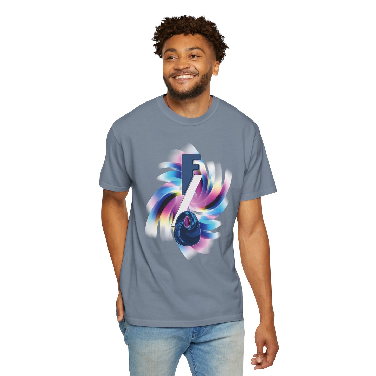 Yumejoshi fashion flat lay, F/O Vortex Tee with cargo pants, bucket hat and retro runners
