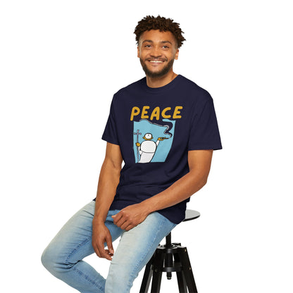 Zen lifestyle apparel peace tee back view relaxed fit
