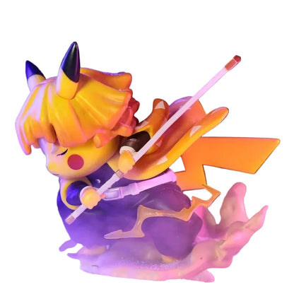 Zenitsu Pikachu crossover Demon Slayer figurine 10cm