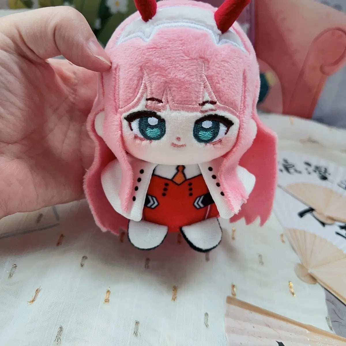 Zero Two mini plush chibi collectible desk display