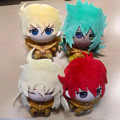Zodiac knight collectible plushies Gold Saints full 14 piece set display shelf