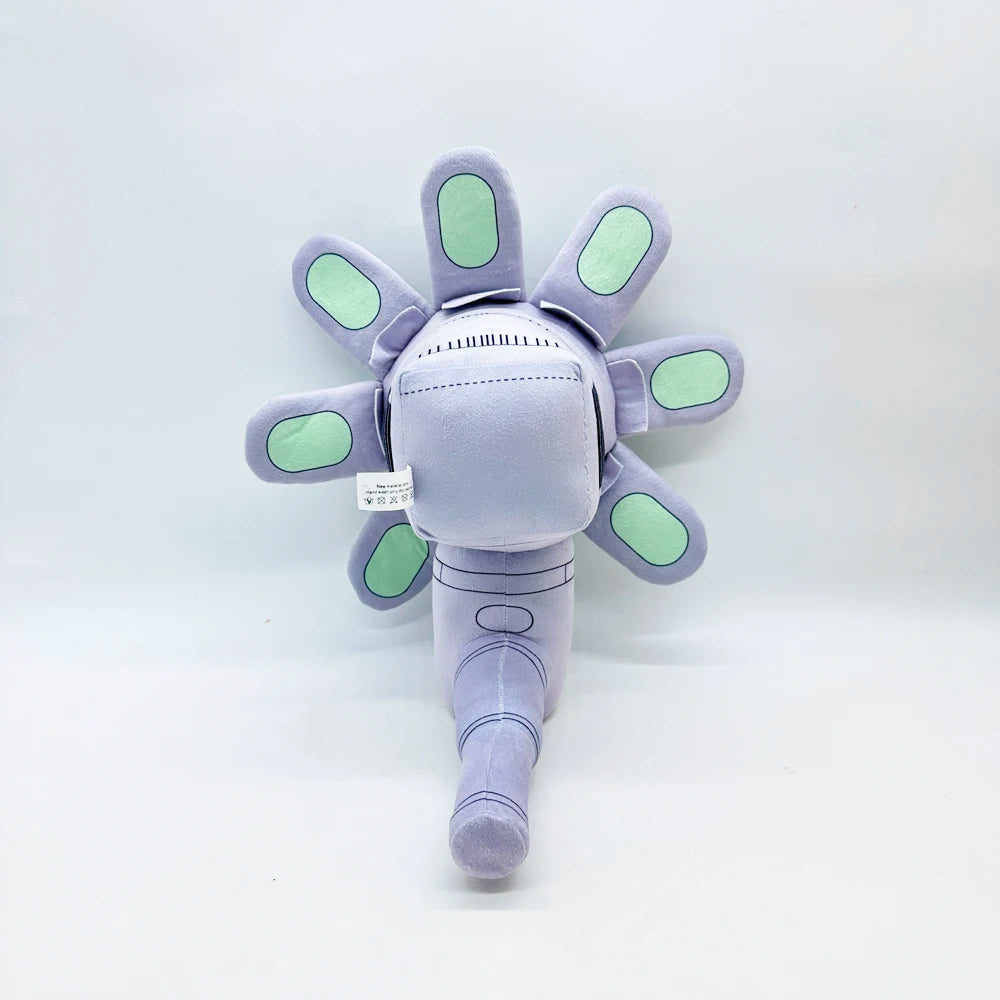 Zoo horror game collectible Bloom O'Bang plush displayed on shelf
