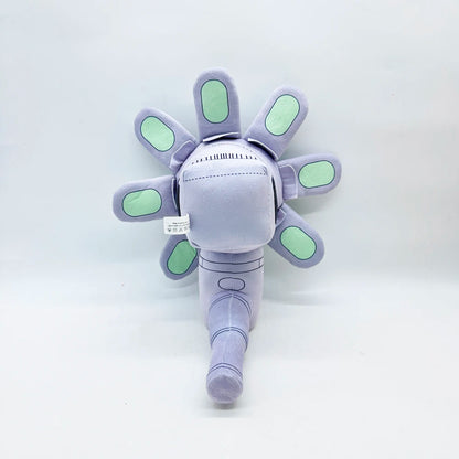 Zoo horror game collectible Bloom O'Bang plush displayed on shelf
