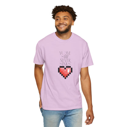cotton graphic tee sleeve length reference side view
