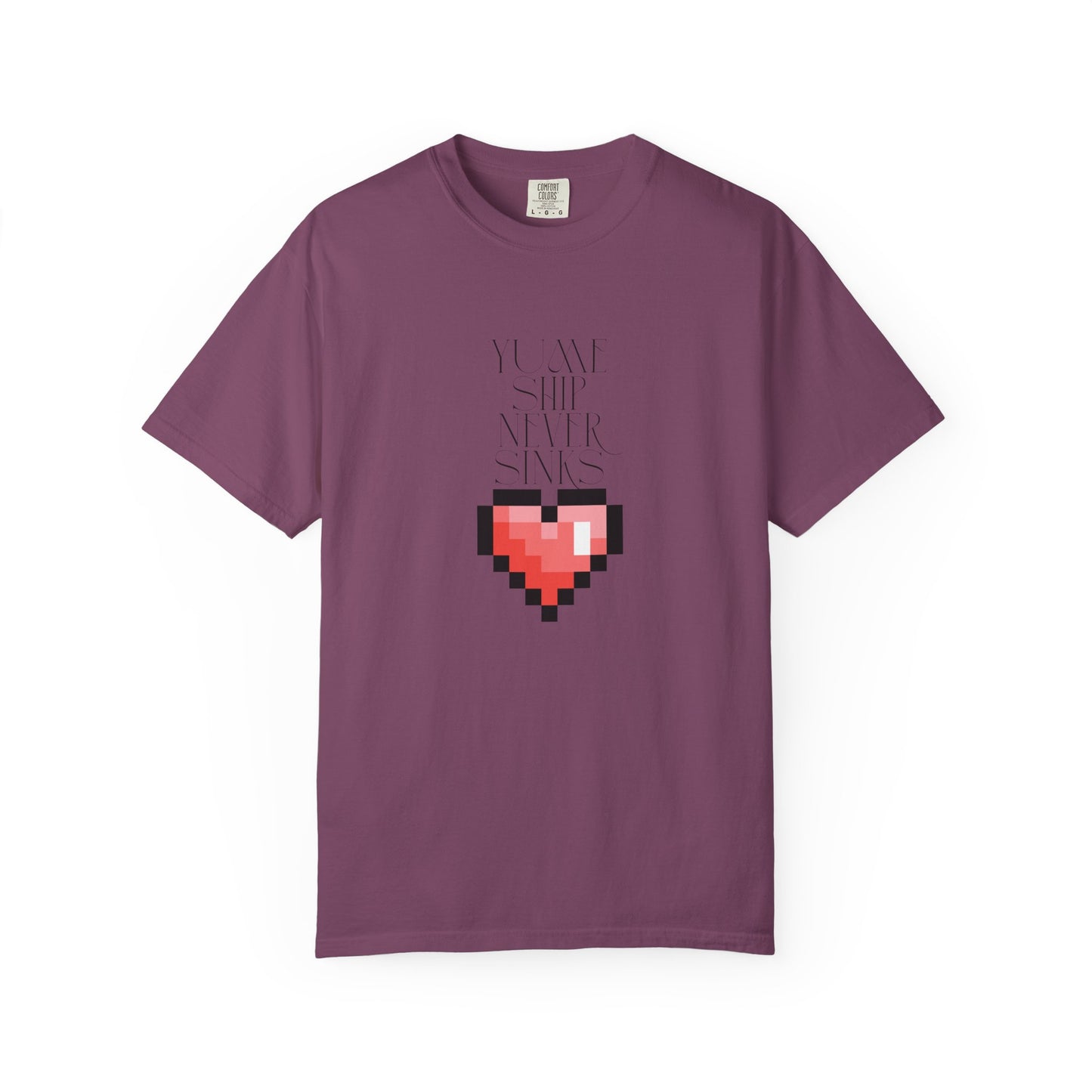 cute pixel tee stacked color options flat lay
