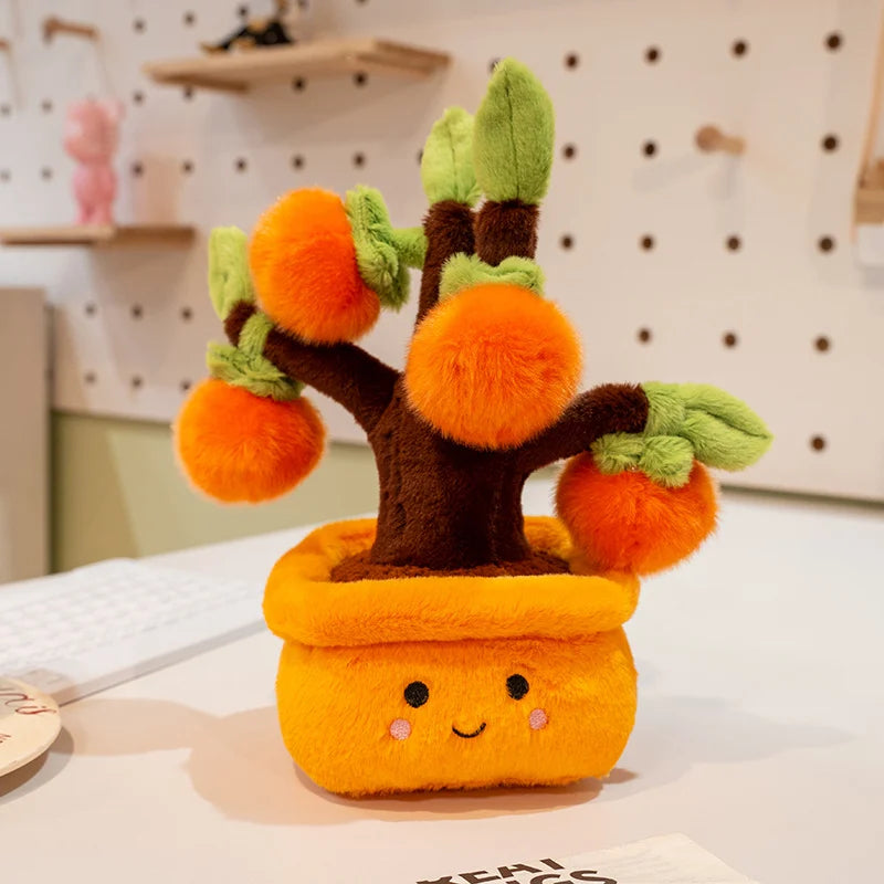 cute plant plush decor desk shelf display kawaii stuffed plants