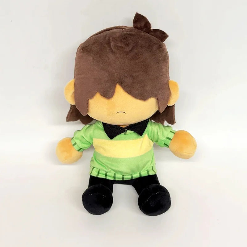 deltarune kris plush doll sitting front view