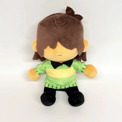 deltarune kris plush doll sitting front view
