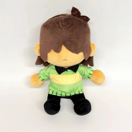 deltarune kris plush doll sitting front view