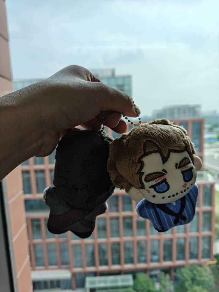 detailed view of a plush 