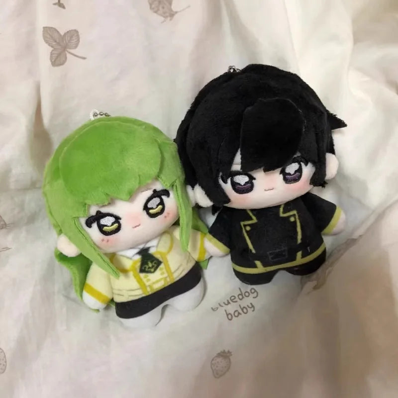 front and detailed view of code cc plushie 