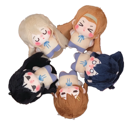 K-On! Chibi Fan Made Plushies 10cm: Tsumugi Kotobuki, Yui, Mio, Ritsu and Azusa | Hokago Tea Time Doll