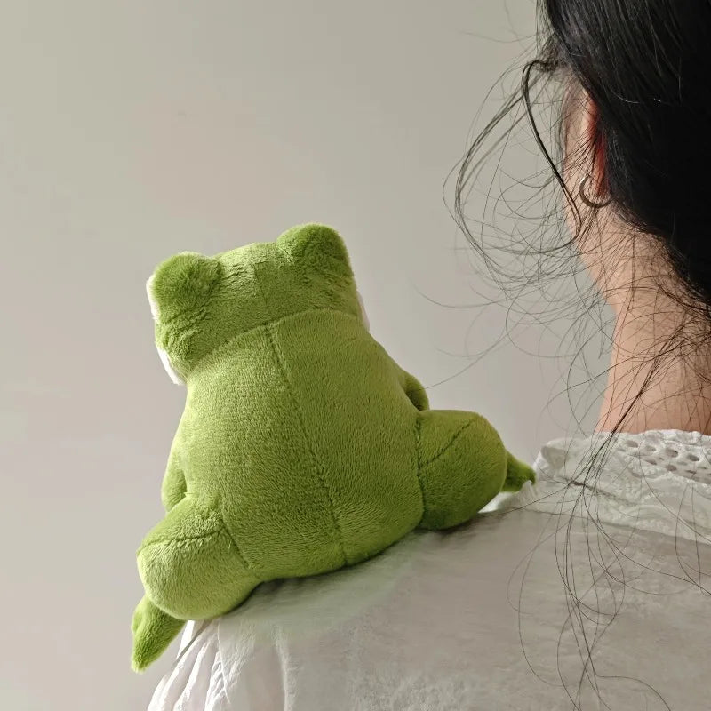 gift for frog lover wearable magnetic plush accessory