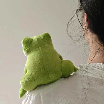 gift for frog lover wearable magnetic plush accessory