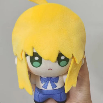 Fate/Stay Night Anime Plushies Saber Gilgamesh Lancer Rin Sakura Casual School Outfit 10cm Collectible