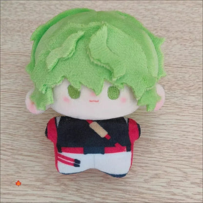 hokusai plushie standing on white shelf, Paradox Live anime collectible