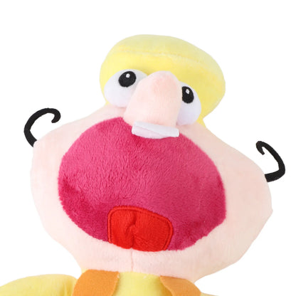 indie platformer villain plush toy yellow cartoon gremlin
