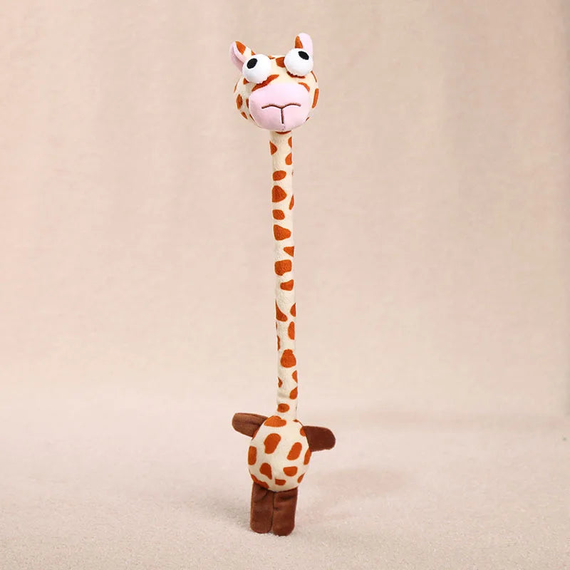 kawaii animal plush charm cat dog sheep mouse oversized head stretchy neck