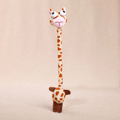 kawaii animal plush charm cat dog sheep mouse oversized head stretchy neck