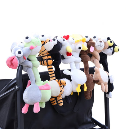 mouse plush long neck wrap-around charm cute stuffed animal accessory