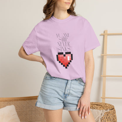 pixel gaming shirt color swatch fan spread flat lay
