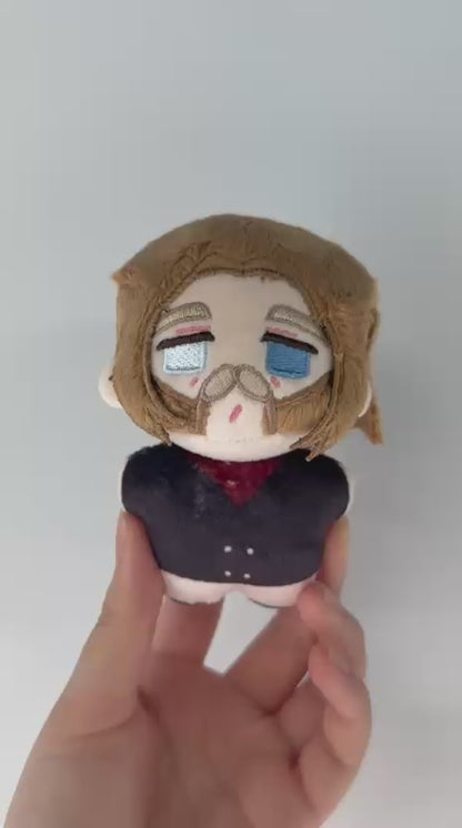 Micah Bell Plush Toy, Fan-Inspired Red Dead Redemption Collectible Plush Figure, 10cm