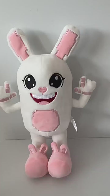 Handmade Boppin Bunny Plush  Steal a Brainrot Fan Art Stuffed Toy 30cm